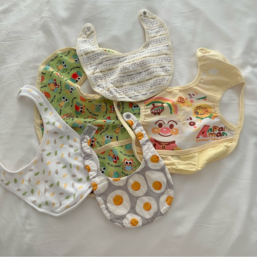 Colorful Kids Bib Set of 5